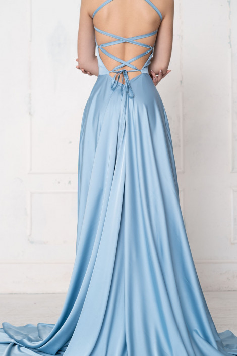 Kleid Diana, blaue Glockenfarbe