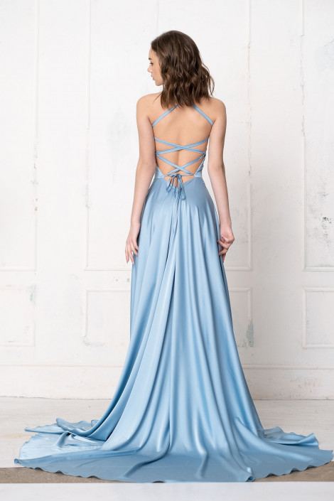 Kleid Diana, blaue Glockenfarbe