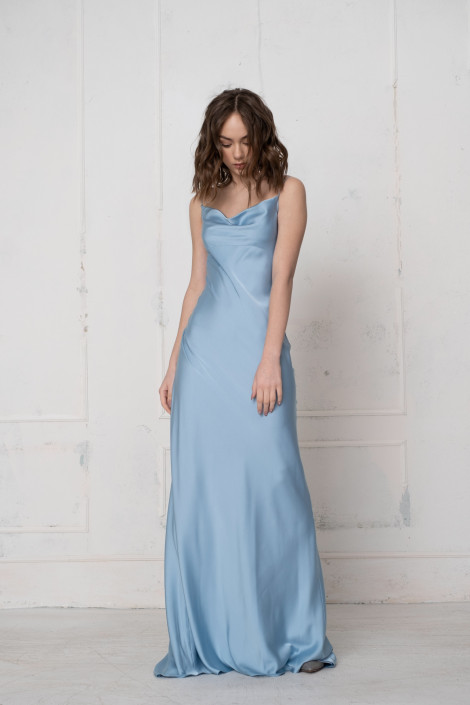 Kleid Florian blaue Glockenfarbe