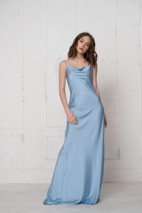 Kleid Florian blaue Glockenfarbe