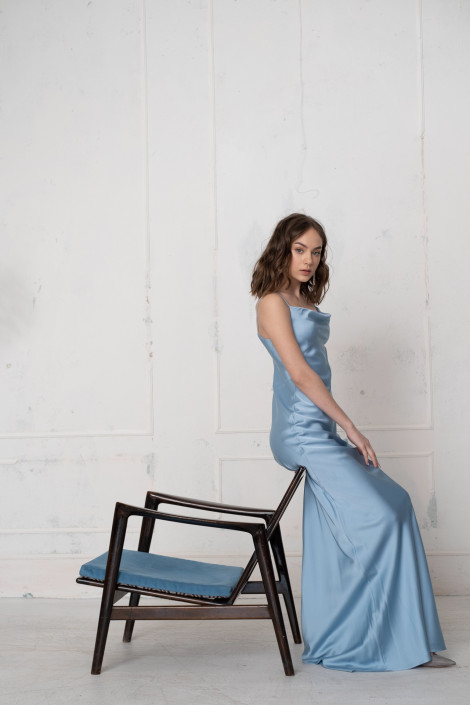 Платье Florian голубой колокольчк
