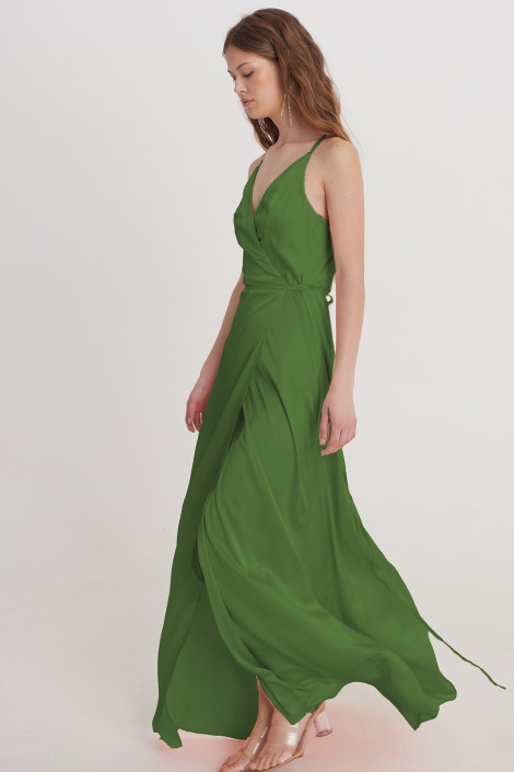 Dress Naomi forest green