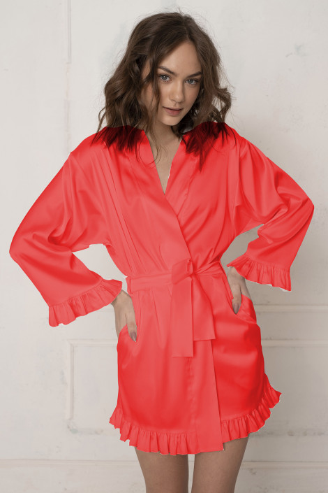 Dressing gown Grace flame scarlet