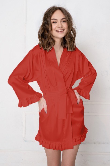 Dressing gown Grace flame scarlet