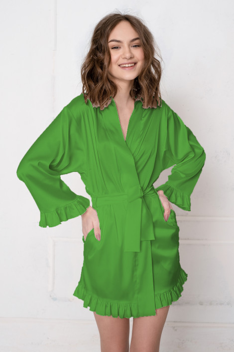 Dressing gown Grace forest green