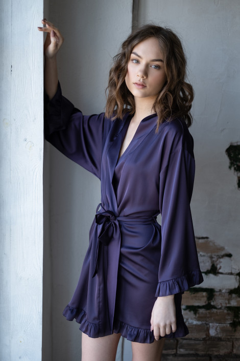 Dressing gown Grace violet 