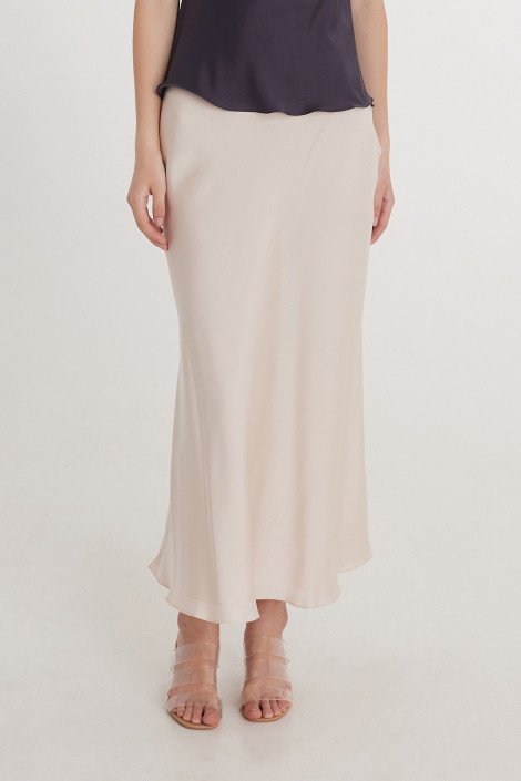 Skirt Claire silk champagne 