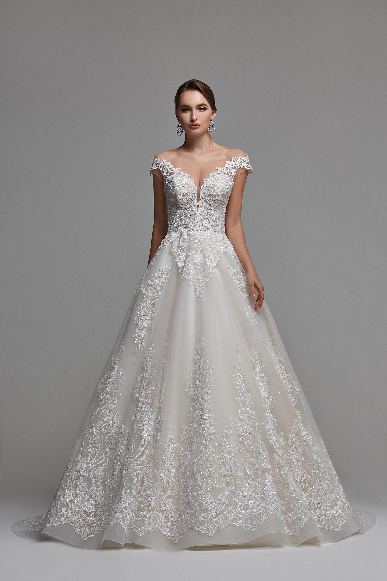 Buy online wedding dress Regina (A-line, off-the-shoulder ...